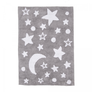 Tapis enfant 100% BIO, lune et étoile