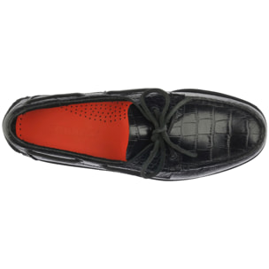 Docksides Sebago Uomo Nero PORTLAND EXOTIC