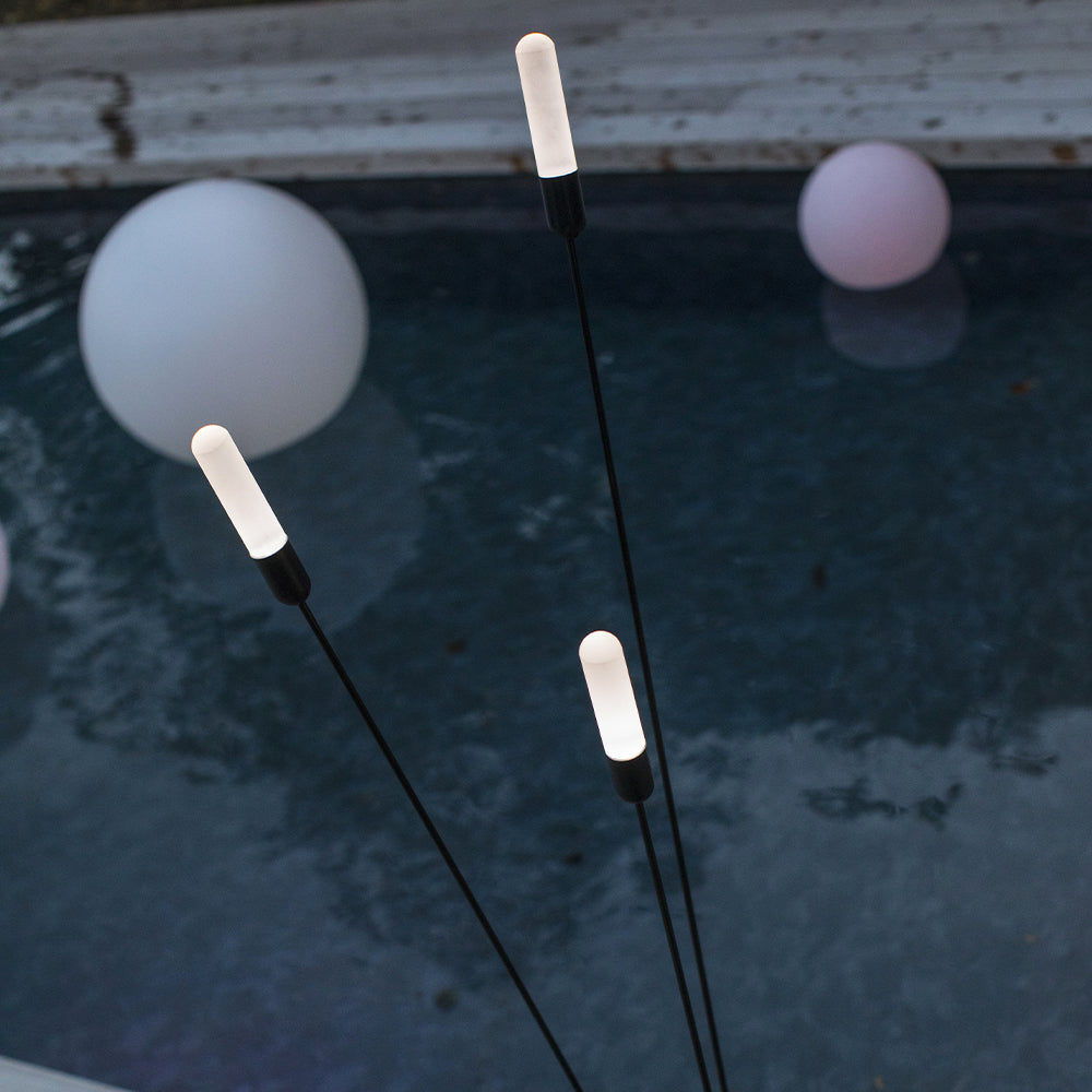 Lampadaire d'extérieur filaire REEDS LED H156cm