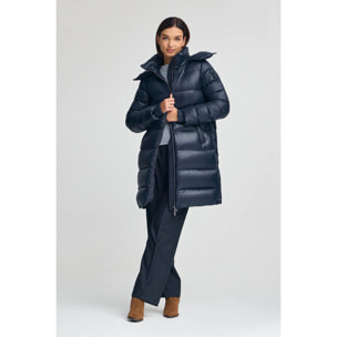 Chaqueta de plumas Olena azul marino con logo Polo Club