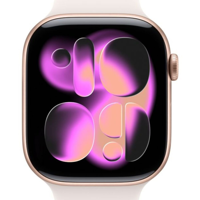Montre connectée APPLE WATCH 46mm Alu Or Rose Serie 11 S/M