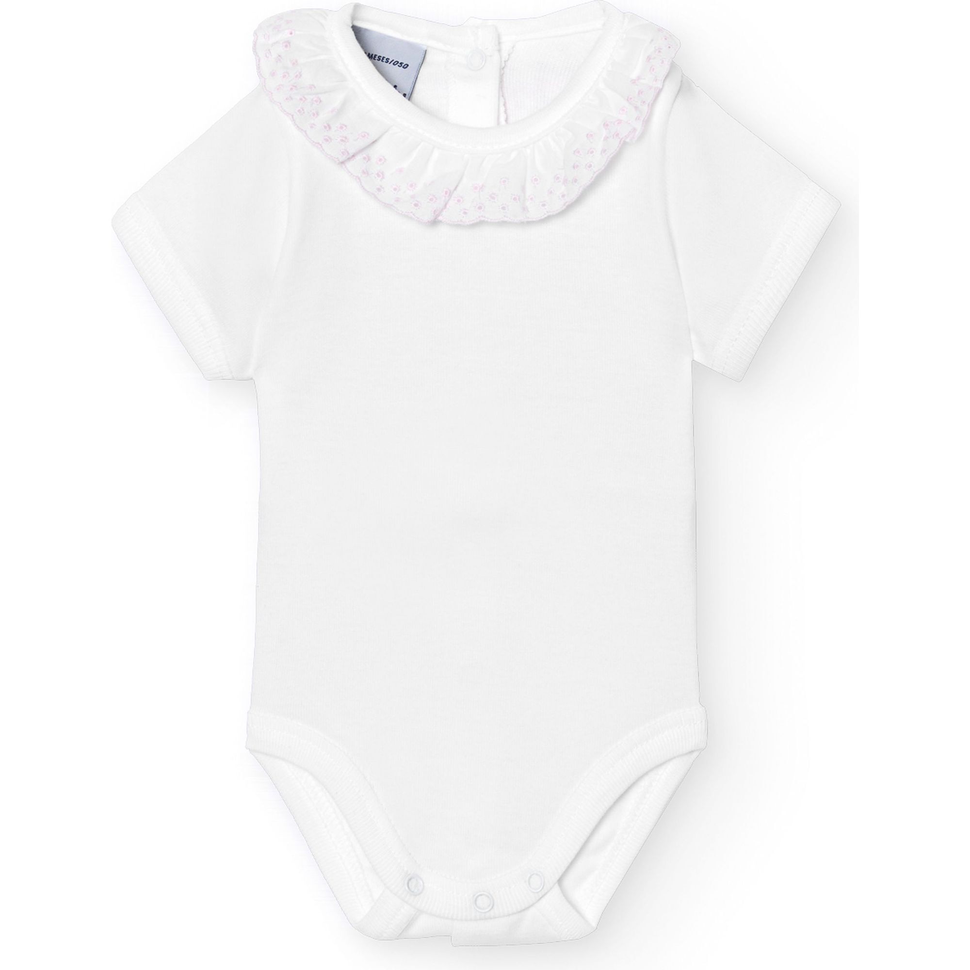 Body bebé manga corta cuello batista