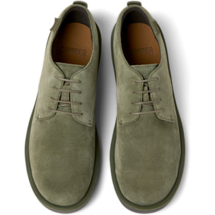 Scarpe stringate - CAMPER Wagon - Verde - Pelle scamosciata