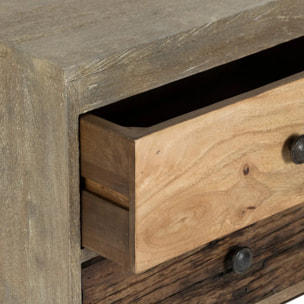 Table de chevet "Koval" manguier H73cm