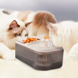 Nutrimento e abbeveratoio per animali domestici con una capacità di 3 litri e pompa d'acqua.