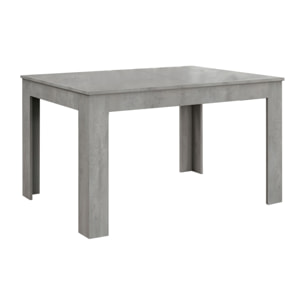 Tavolo LIPARI in legno finitura grigio cemento, allungabile 120×80 cm – 170×80 cm