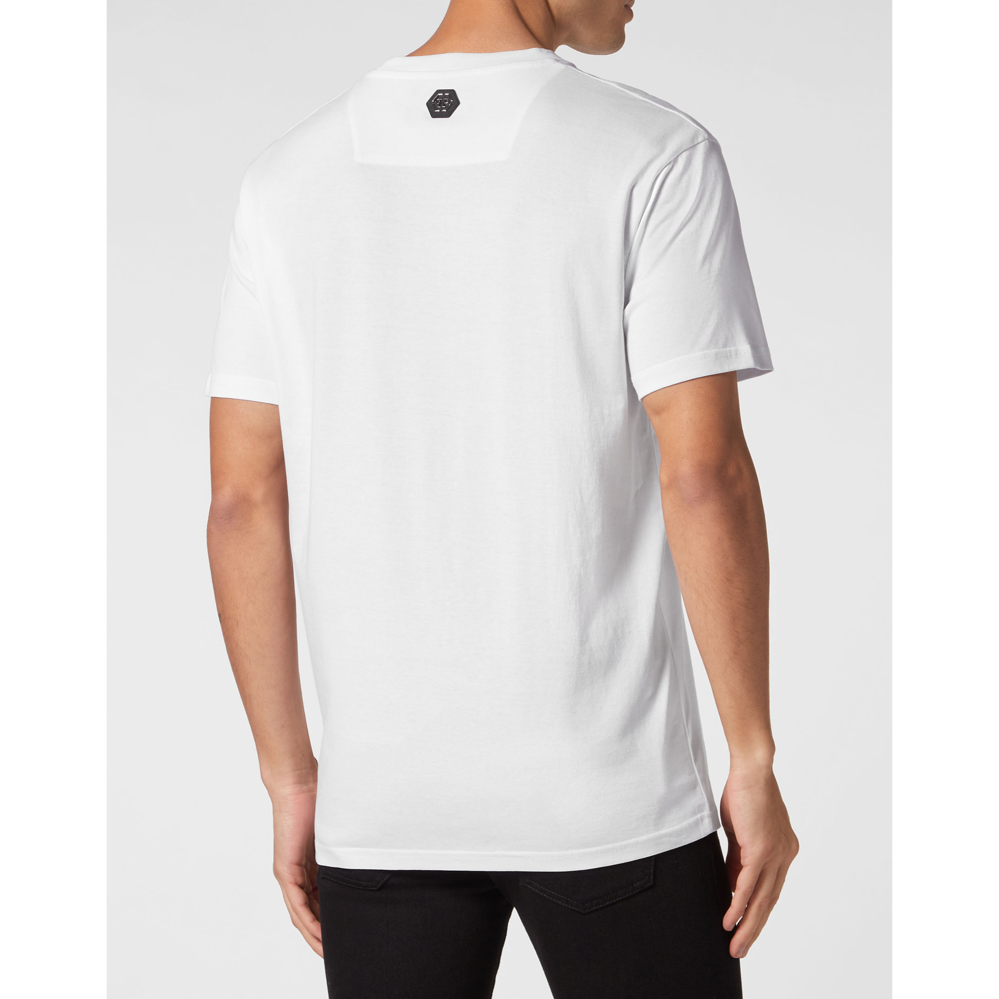 PHILIPP PLEIN T-Shirt Round Neck SKELETON