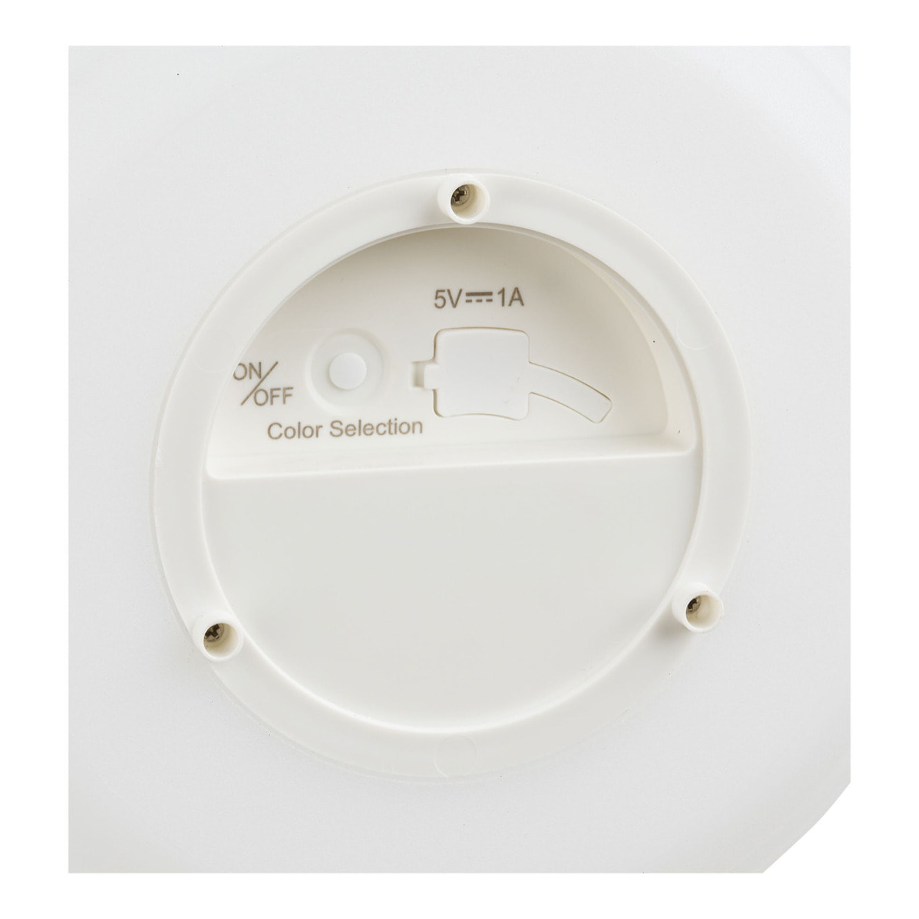 Lampada LED RGB ricaricabile Derry in PE bianco ø21 cm — versione grande