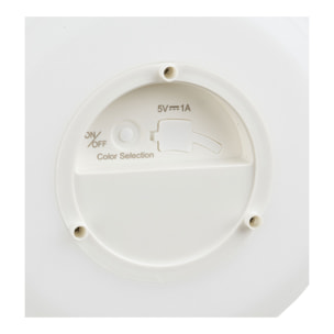 Lampada LED RGB ricaricabile Derry in PE bianco ø21 cm — versione grande
