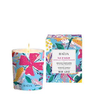 Île d'Azur - Bougie parfumée fleur de frangipanier vanille 180 g