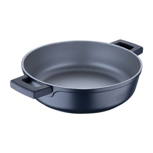 Cacerola Baja Ø28x8cm en Aluminio fundido con tapa apta para inducción INDIGO MasterPRO