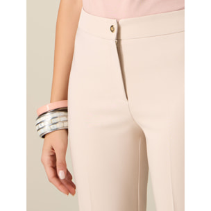 Oltre - Pantalones de tejido técnico - Beige