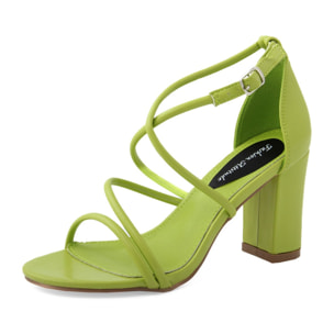 Sandali con tacco Donna Verde