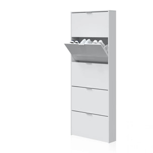 Zapatero Nia 5 Puertas Blanco Brillo