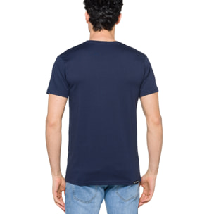 T-shirt in cotone 150 gr Hot Buttered Legend blu.