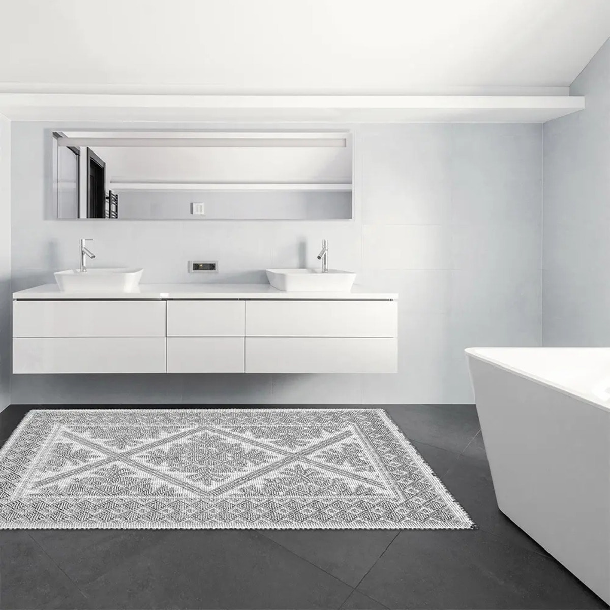 Tappeto Sardo Grigio Ingresso Cucina Bagno