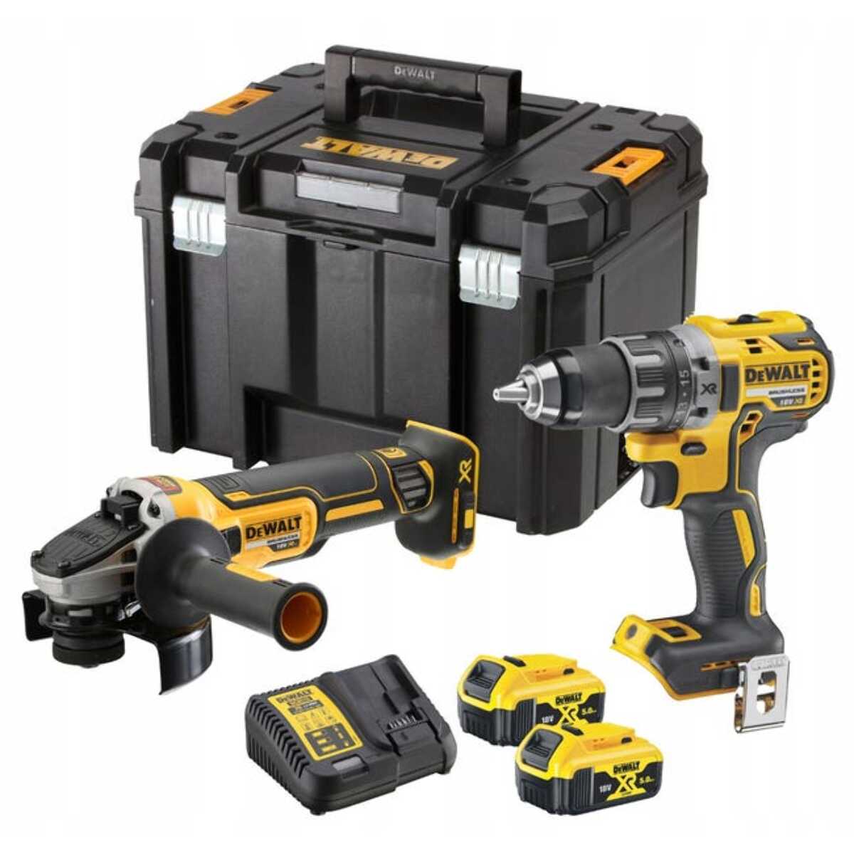 Kit 2 outils xr 18V 5ah li-ion brushless - DEWALT - DCK2020P2T-QW