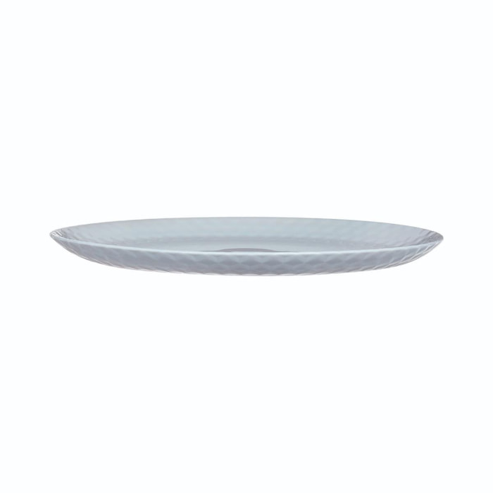 Assiette plate grise 25 cm Pampille - Luminarc