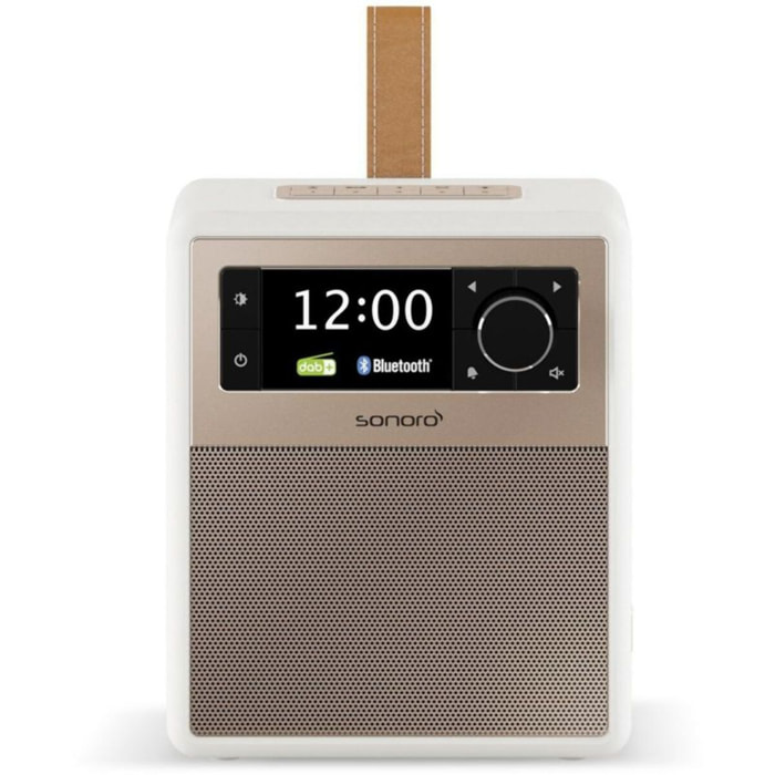 Radio réveil SONORO EASY Blanc (mat) - rosé