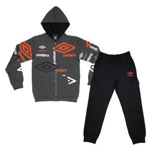 Tuta Ragazzo UMBRO 8 / 16 Anni Cotone Felpato Invernale