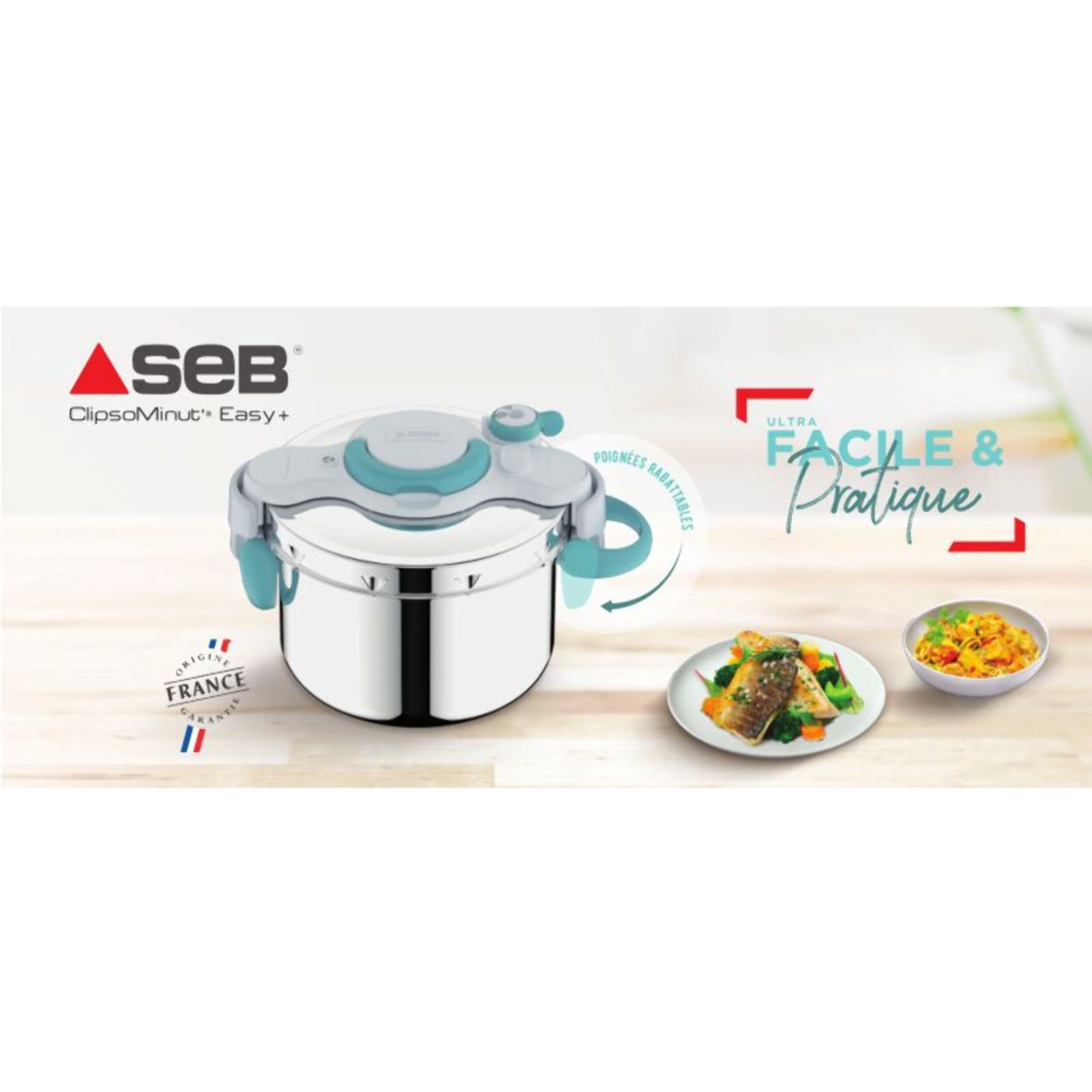 Autocuiseur SEB ClipsoMinut Easy 6L Cocotte P4900716