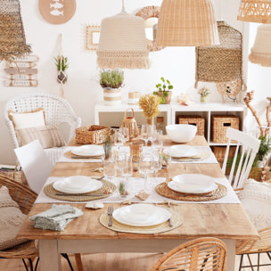 Service de table 25 pièces Ammonite Blanc - Luminarc - Effet minéral