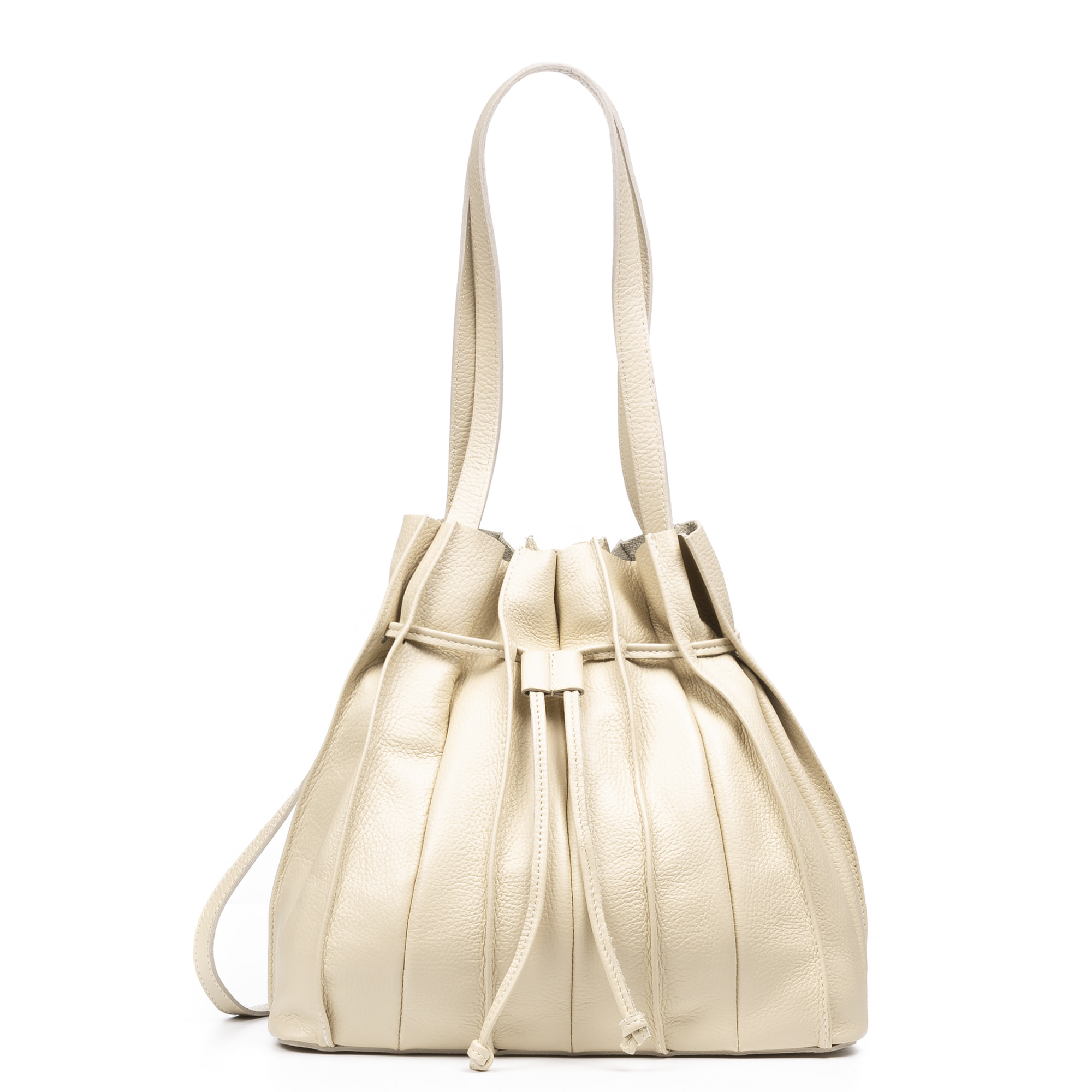 Albiolo borsa a spalla da donna. Pelle autentica finitura Dollaro.