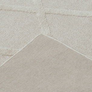 HARMONIE - Tapis motif losange crème