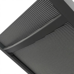 Nilo - Lettino Prendisole da Giardino Mare Piscina 192x55x30 cm in Alluminio e Textilene Antracite