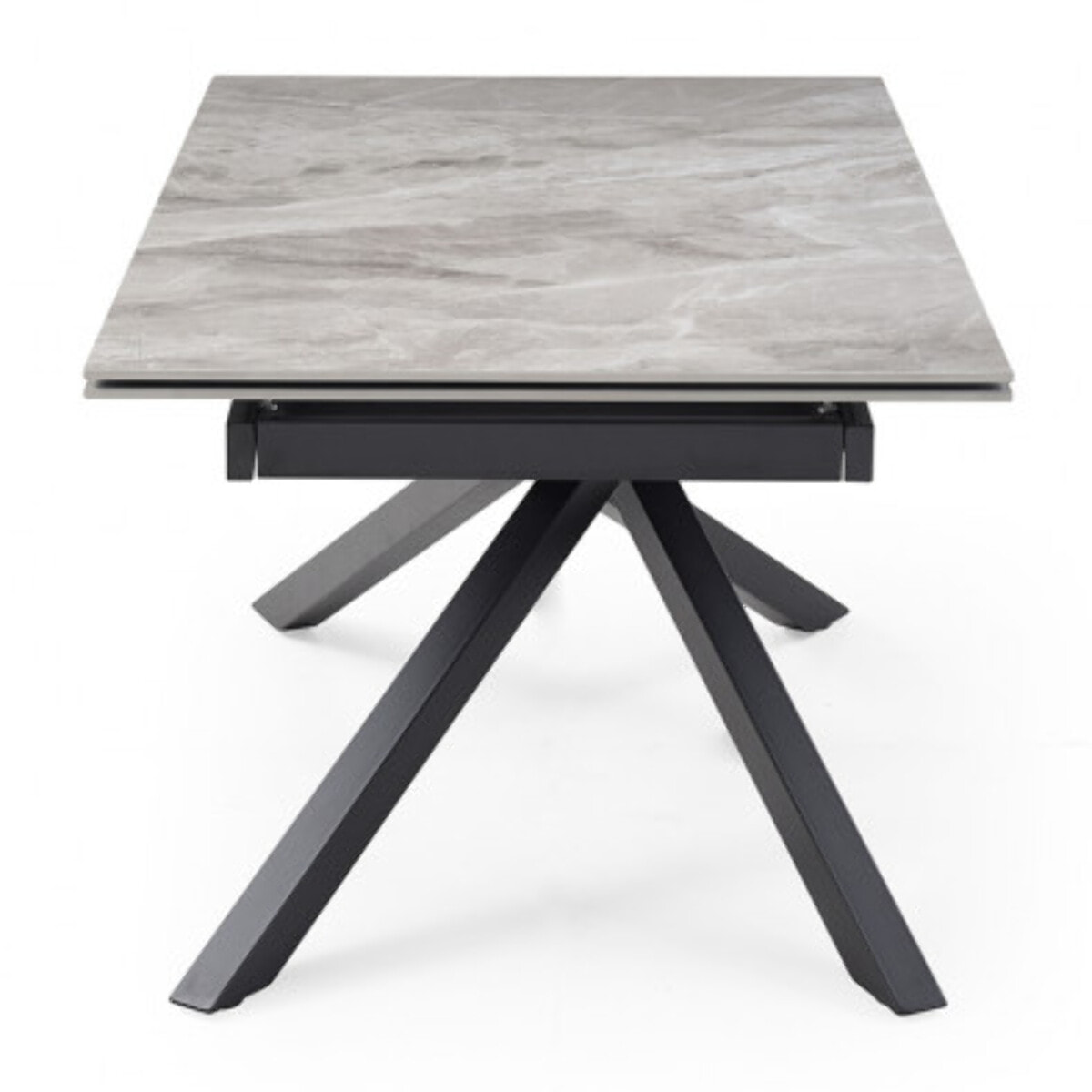 Pied de table de repas n°3 en métal noir - étiré - UNIK