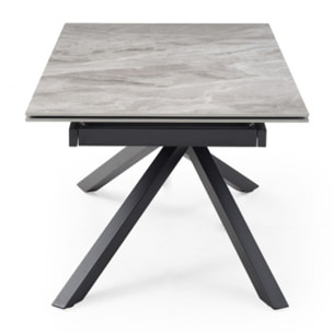 Pied de table de repas n°3 en métal noir - étiré - UNIK