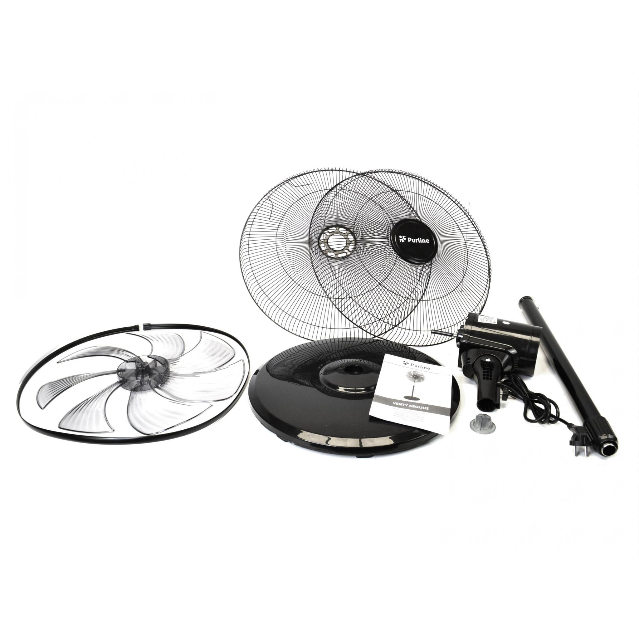 Ventilateur de sol industriel 100W avec 7 pales