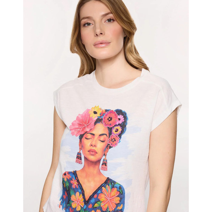 Camiseta Estampada Blanca - Freya