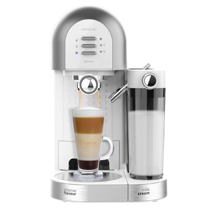 Macchine del caffè semiautomatiche Instant-ccino 20 Chic Serie Bianca Cecotec