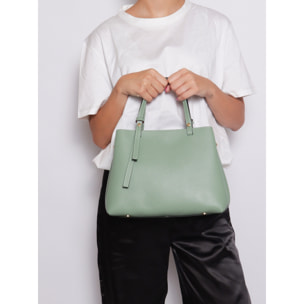 Borsa a mano da donna Made in Italy - Modello Novara Ultra - 100% pelle - 28.0 x 21.0 x 12.0 cm