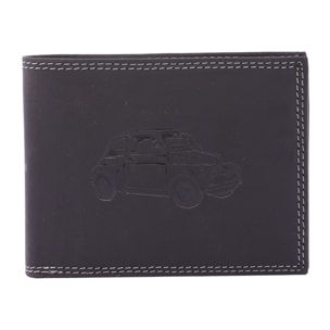 Portafoglio  da uomo In Vera pelle Made in Italy 9,5x12,5x2,5 cm