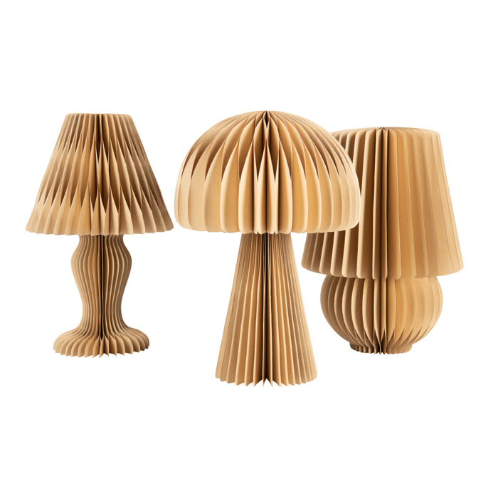 J-Line abat-jour Pliable - papier - camel