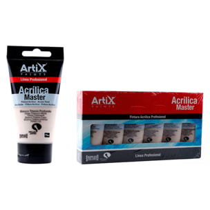 Pack 6 Uds. PINTURA ACRÍLICA EXPERT 75 ml BLANCO TITANIO
