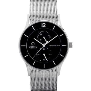 Orologio OBAKU nero-acciaio