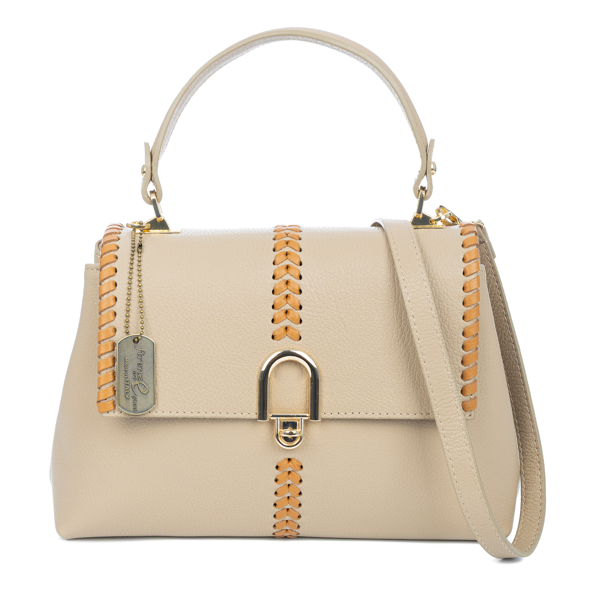 Ballabio borsa tote donna. Pelle autentica Dollaro.