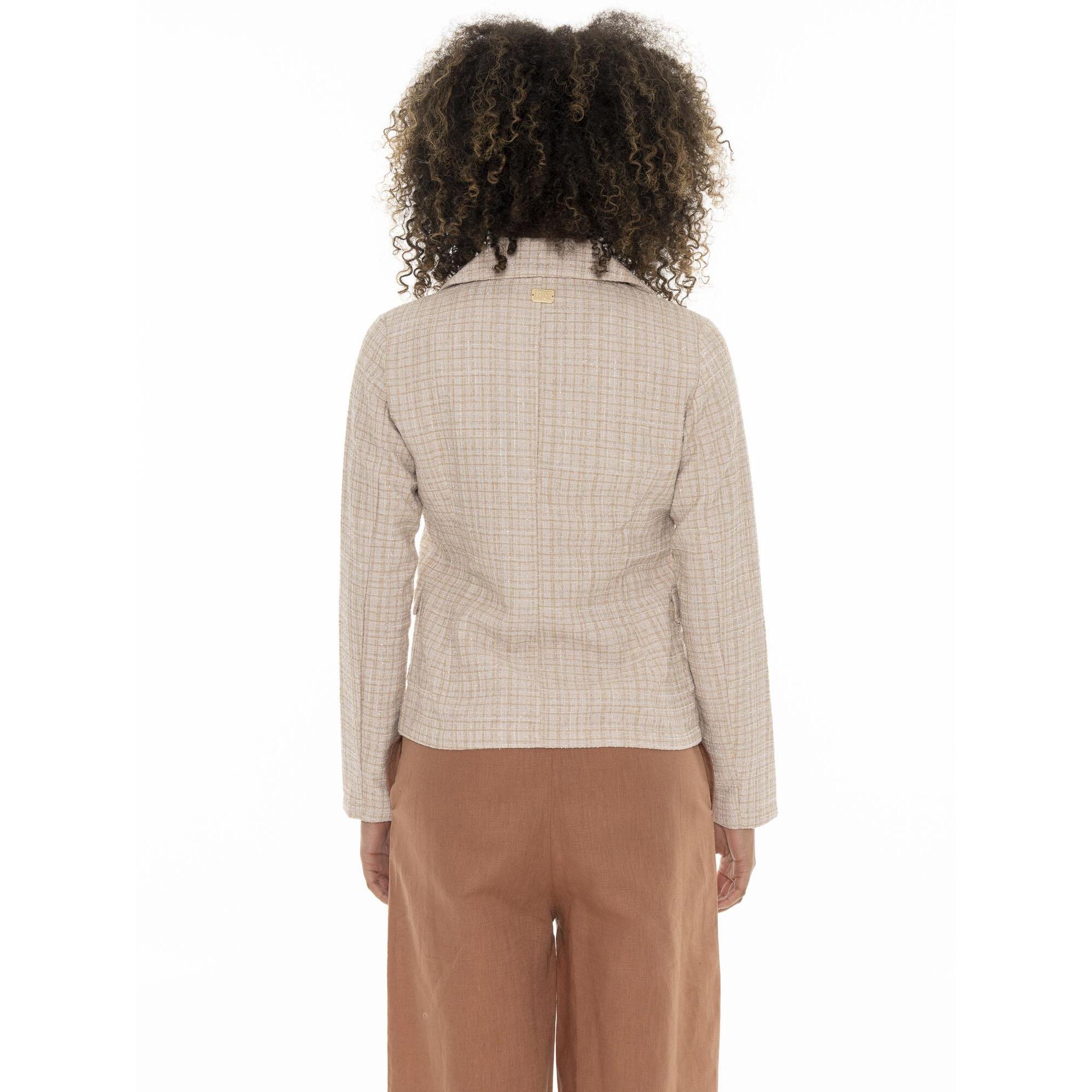 Blazer bouclè da donna Leone Chic Boxing