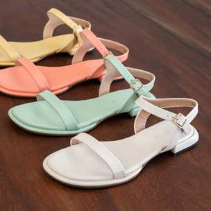 Sandalias S3152 NAPPA PASTEL GREEN/ VALVIN color Pastel green