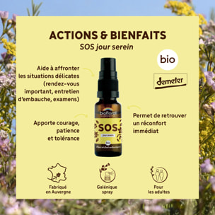 Biofloral - SOS Secours Jour - format spray - Bio Demeter - 20 ml