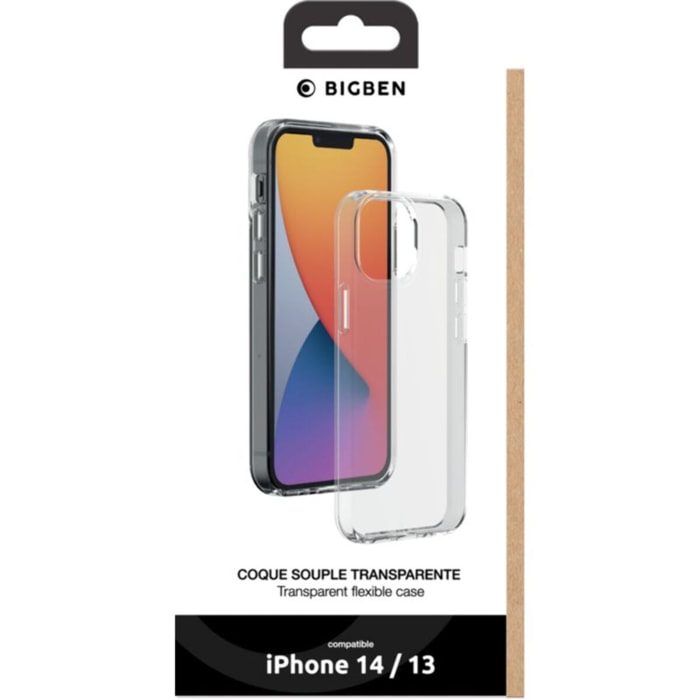 Coque BIGBEN CONNECTED iPhone 13/14 Silisoft transparente