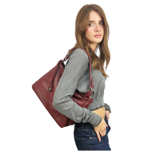 Bolso de Hombro Cheval Firenze Giuditta Rojo Oscuro