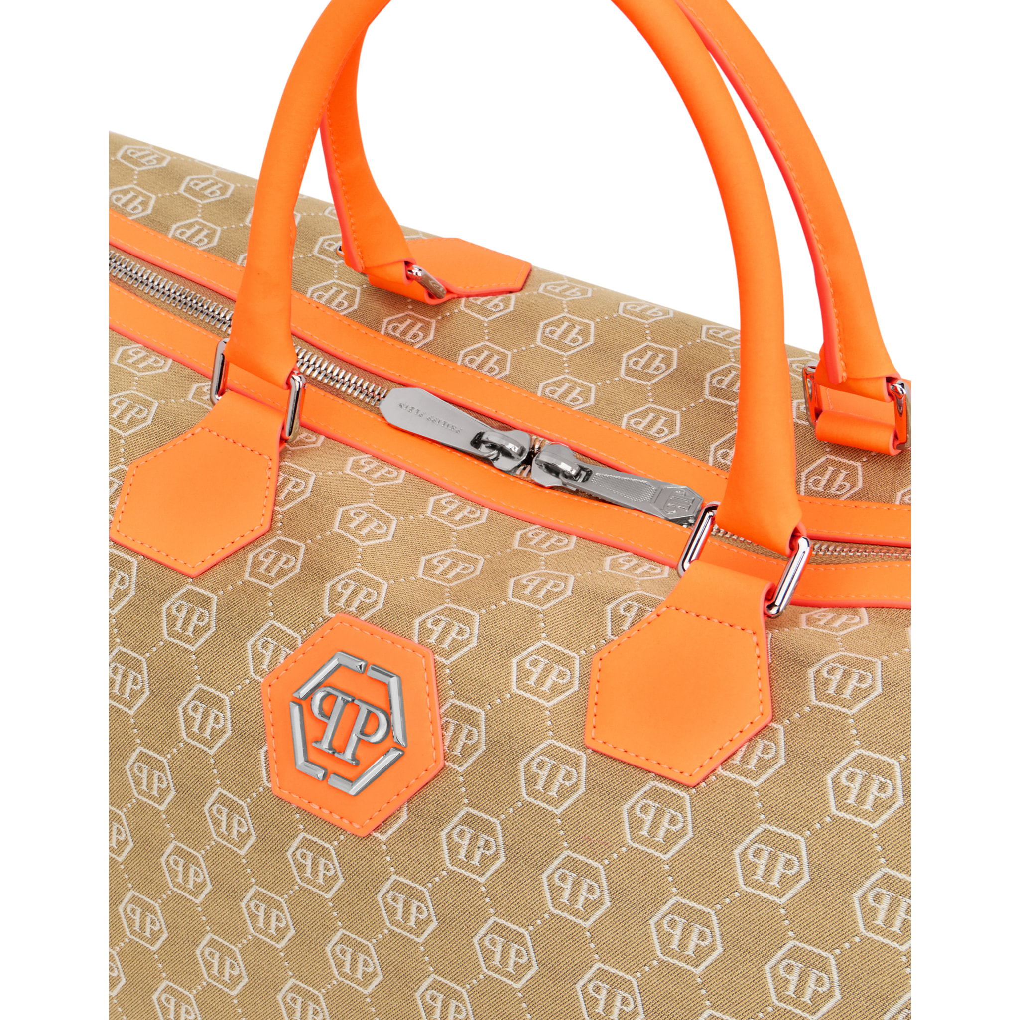 PHILIPP PLEIN Weekend Bag Jacquard Monogram