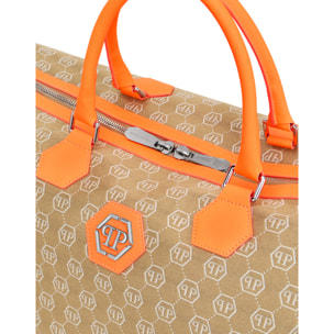 PHILIPP PLEIN Weekend Bag Jacquard Monogram