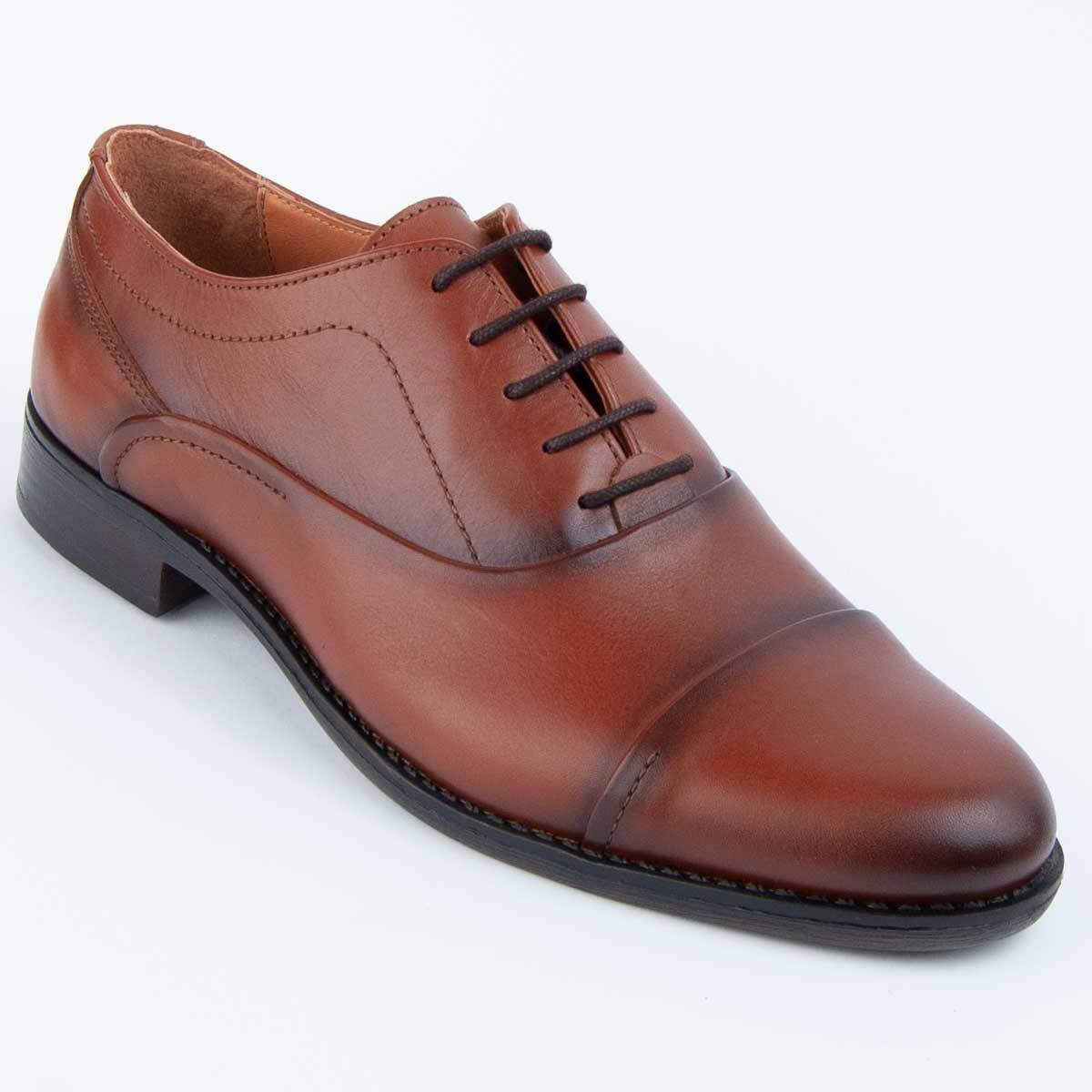 Zapato Oxford De Piel - Marron