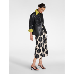 Elena Mirò - Falda pareo estampada - Negro
