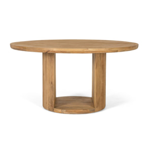 Mesas de Comedor de Madera de Mango 150 Cm Estilo Rústico Moderno